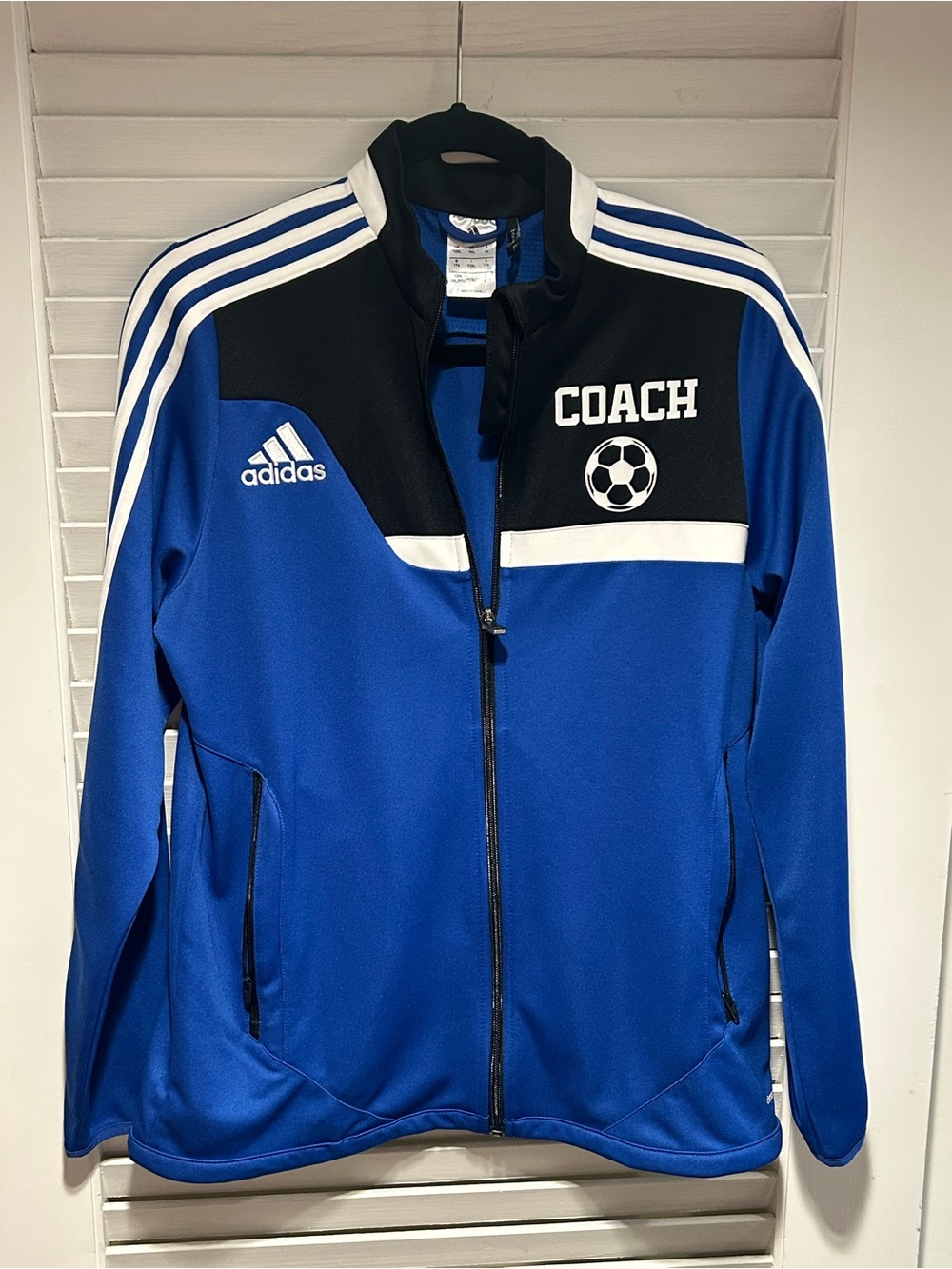 Adidas Youth XL Blue Coach Soccer Track Jacket